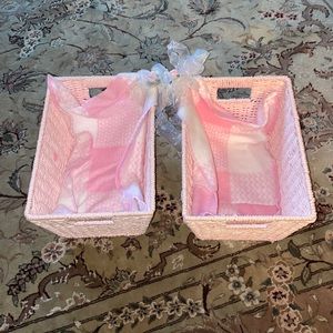 Pink baskets